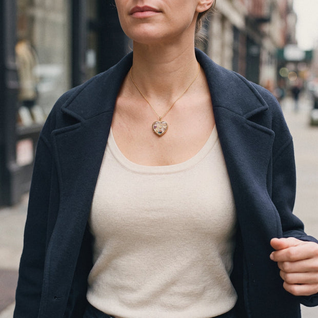 Floating Bird Charm, worn