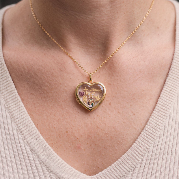 Floating Butterfly Charm, worn