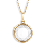 Floating Glass Locket Circle Necklace — thumbnail 1 of 4