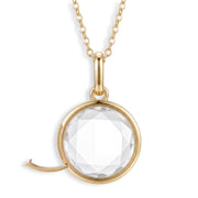 Floating Glass Locket Circle Necklace — thumbnail 3 of 4