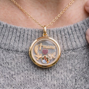 Floating Heart Charm, worn