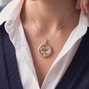 Floating Heart Charm, worn