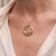 Floating Star Charm, worn