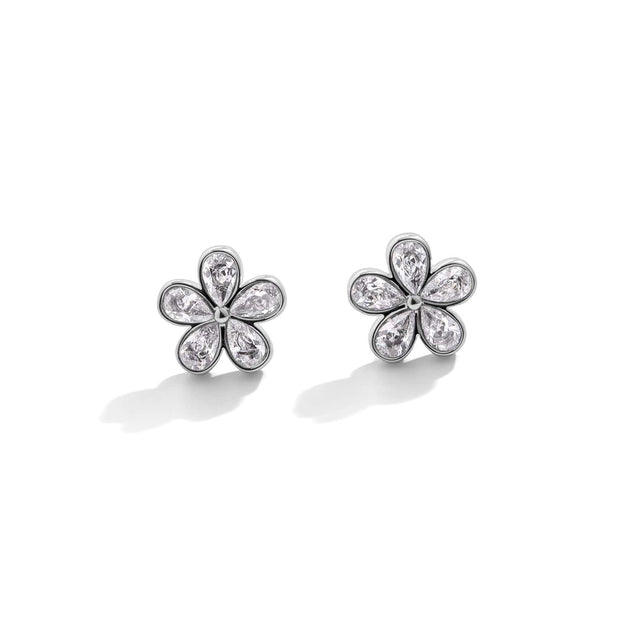 Crystal Flower Earrings