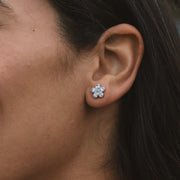 Crystal Flower Earrings