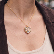 Floating Evil Eye Charm, worn