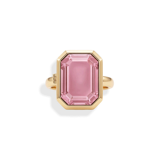 Personalized Cocktail Locket Ring