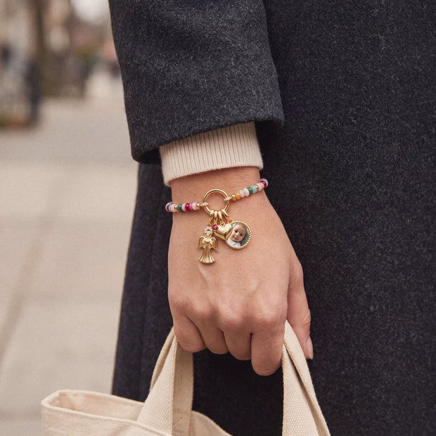Guardian Angel Charm, worn