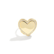 Personalized Heart Locket Ring