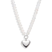 Personalized Semi-Precious Heart Locket Necklace