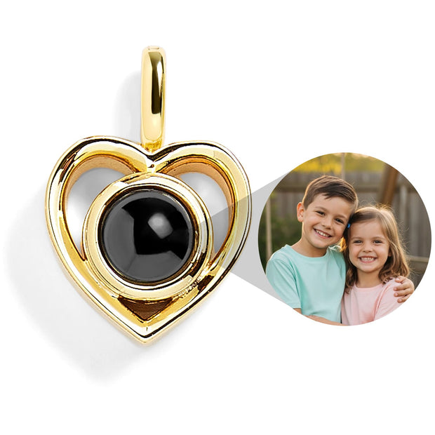 Personalized Heart Photo Charm