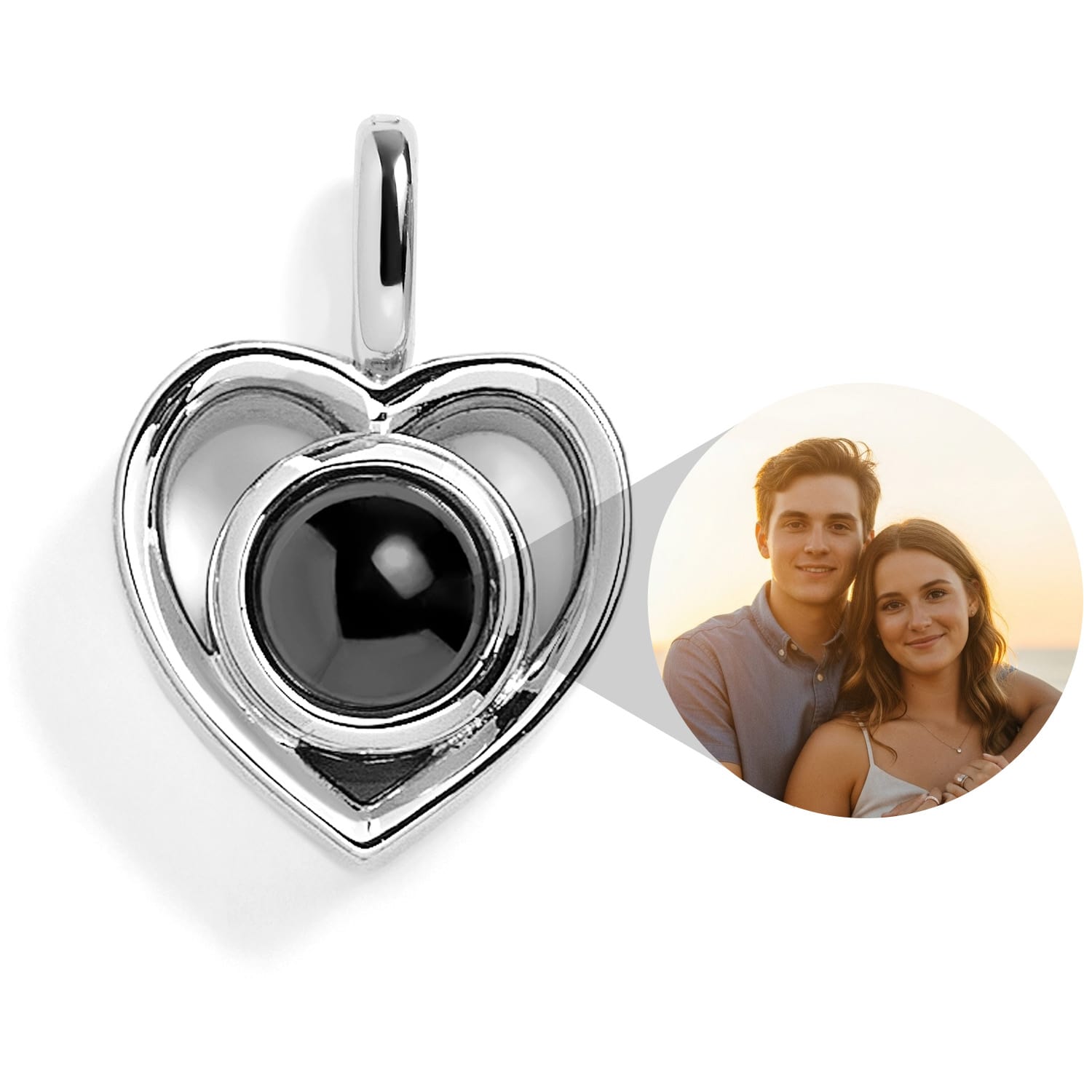 Wear Felicity Personalized Heart Photo Charm: Cherish memories
