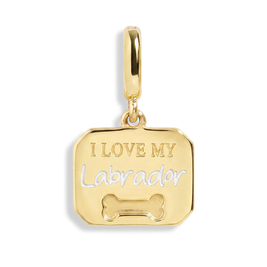 I Love My Dog Charm