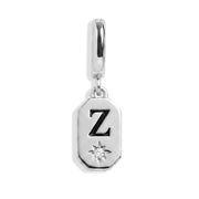 Initial Tag Charm - Letter Z - Silver