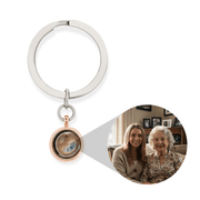 Personalized Circle Photo Keychain