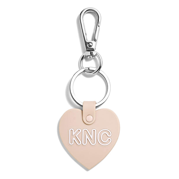 Custom Monogram Heart Keychain