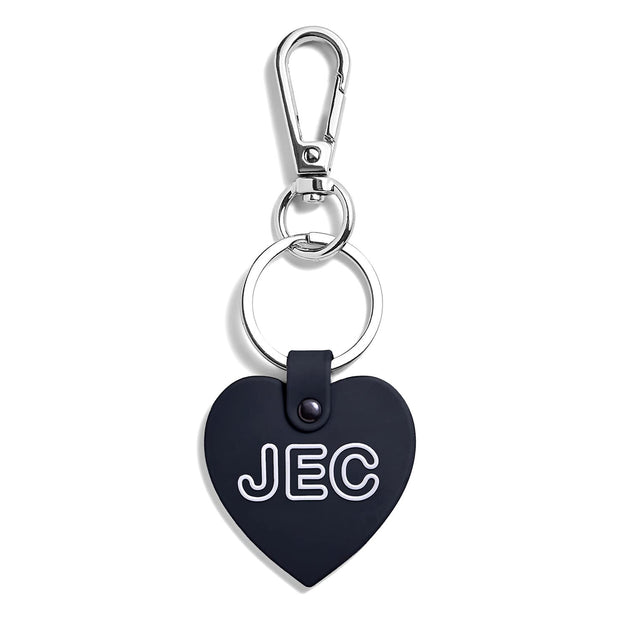 Custom Monogram Heart Keychain