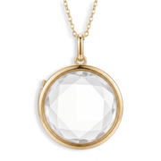 Floating glass locket opening and filling with a photo charm, angel wing, dove, butterfly and pave heart