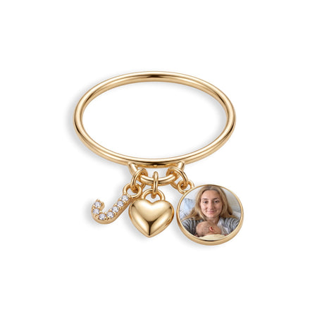 Mini Custom Charm Ring