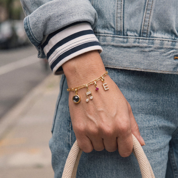 Music Note Charm, worn