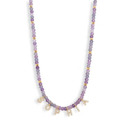 Mini Semi-Precious Personalized Name Necklace — thumbnail 4 of 9