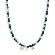 Mini Semi-Precious Personalized Name Necklace — thumbnail 3 of 9