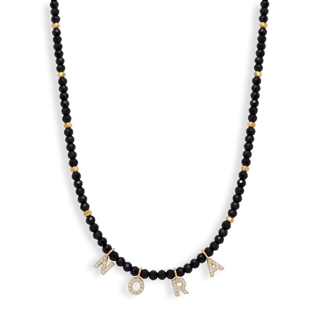 Mini Semi-Precious Personalized Name Necklace — image 5 of 9