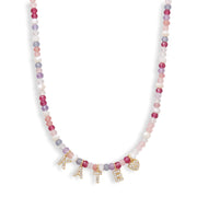 Mini Semi-Precious Personalized Name Necklace — thumbnail 2 of 9