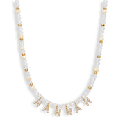 Mini Semi-Precious Personalized Name Necklace — thumbnail 6 of 9