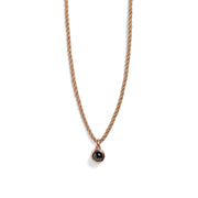 Personalized Rope Circle Photo Necklace