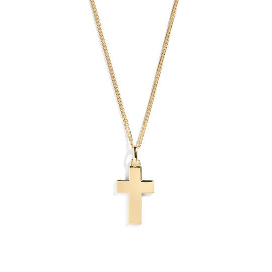Engravable Cross Necklace