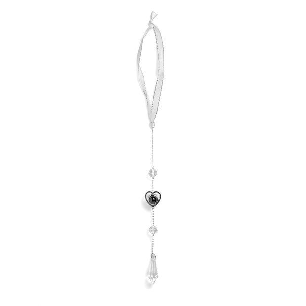 Personalized Heart Photo Icicle Ornament