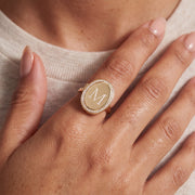 Personalized Oval Locket Ring — thumbnail 4 of 6