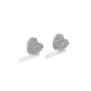 Pavé Heart Earrings