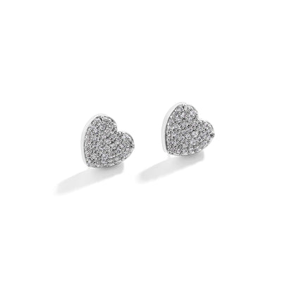 Pavé Heart Earrings