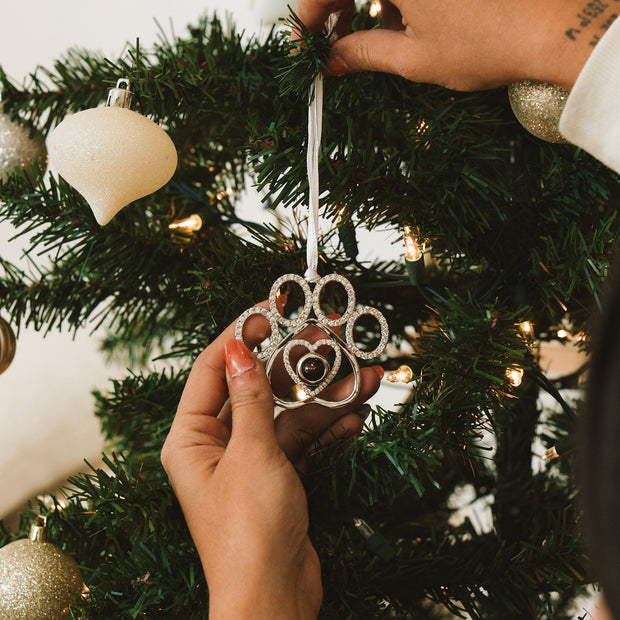 Personalized Paw Photo Ornament