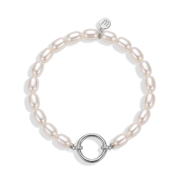 Pearl Charm Keeper Bracelet — image 2 of 2