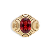 Ribbed Birthstone Locket Ring — thumbnail 2 of 12