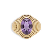 Ribbed Birthstone Locket Ring — thumbnail 3 of 12