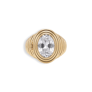 Ribbed Birthstone Locket Ring — thumbnail 1 of 12