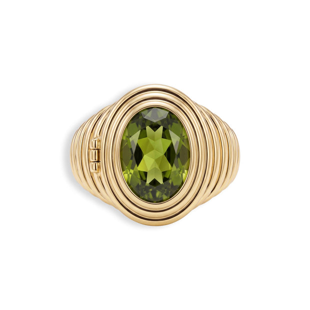 Ribbed Birthstone Locket Ring — image 8 of 12