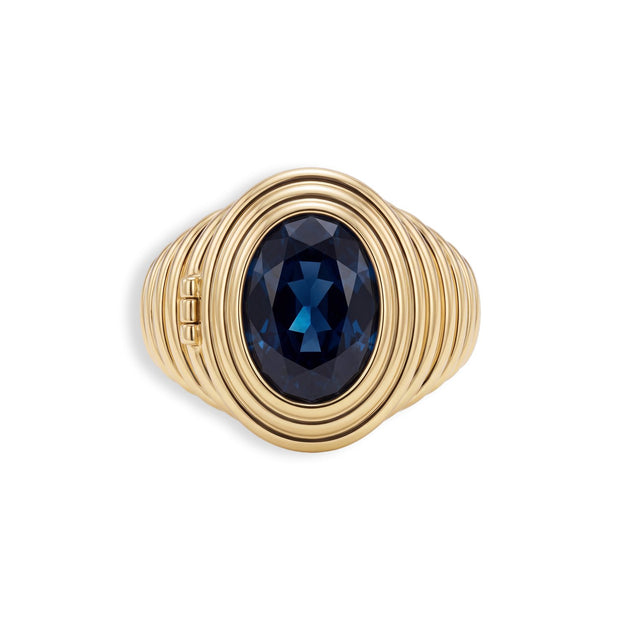 Ribbed Birthstone Locket Ring — image 9 of 12