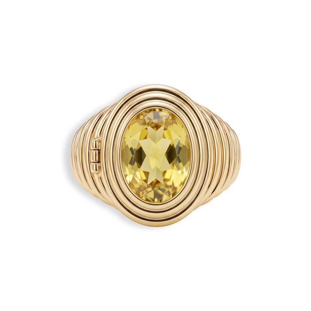 Ribbed Birthstone Locket Ring — image 10 of 12