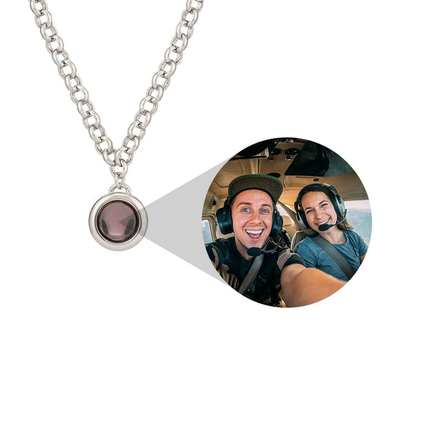 Personalized Rolo Chain Photo Necklace