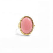 Personalized Semiprecious Locket Ring