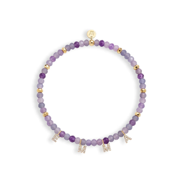 Mini Semi-Precious Personalized Name Bracelet — image 4 of 11