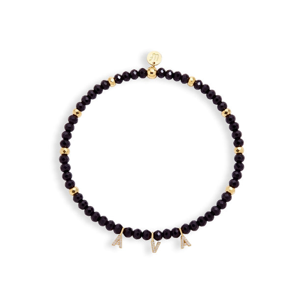 Mini Semi-Precious Personalized Name Bracelet — image 5 of 11