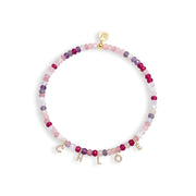 Mini Semi-Precious Personalized Name Bracelet — thumbnail 2 of 11