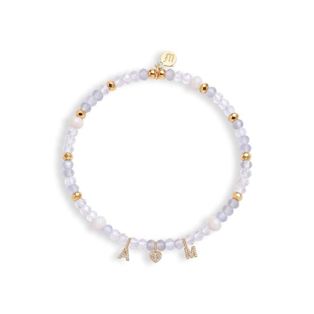Mini Semi-Precious Personalized Name Bracelet — image 6 of 11