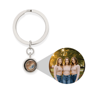 Personalized Circle Photo Keychain